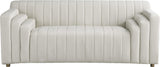 Naya Cream Velvet Loveseat