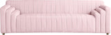Naya Pink Velvet Sofa