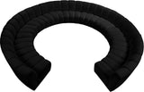 Infinity Black Velvet 11pc. Modular Sectional