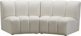 Infinity Cream Velvet 2pc. Modular Sectional