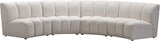 Infinity Cream Velvet 4pc. Modular Sectional