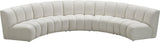 Infinity Cream Velvet 5pc. Modular Sectional
