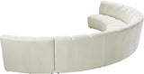 Infinity Cream Velvet 6pc. Modular Sectional