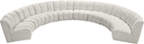 Infinity Cream Velvet 8pc. Modular Sectional