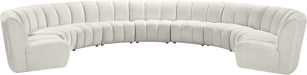 Infinity Cream Velvet 9pc. Modular Sectional image