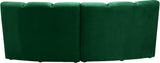 Infinity Green Velvet 2pc. Modular Sectional