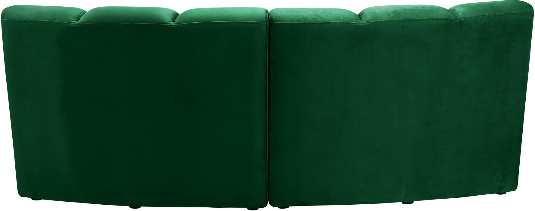 Infinity Green Velvet 2pc. Modular Sectional