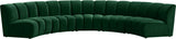 Infinity Green Velvet 5pc. Modular Sectional