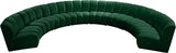 Infinity Green Velvet 8pc. Modular Sectional
