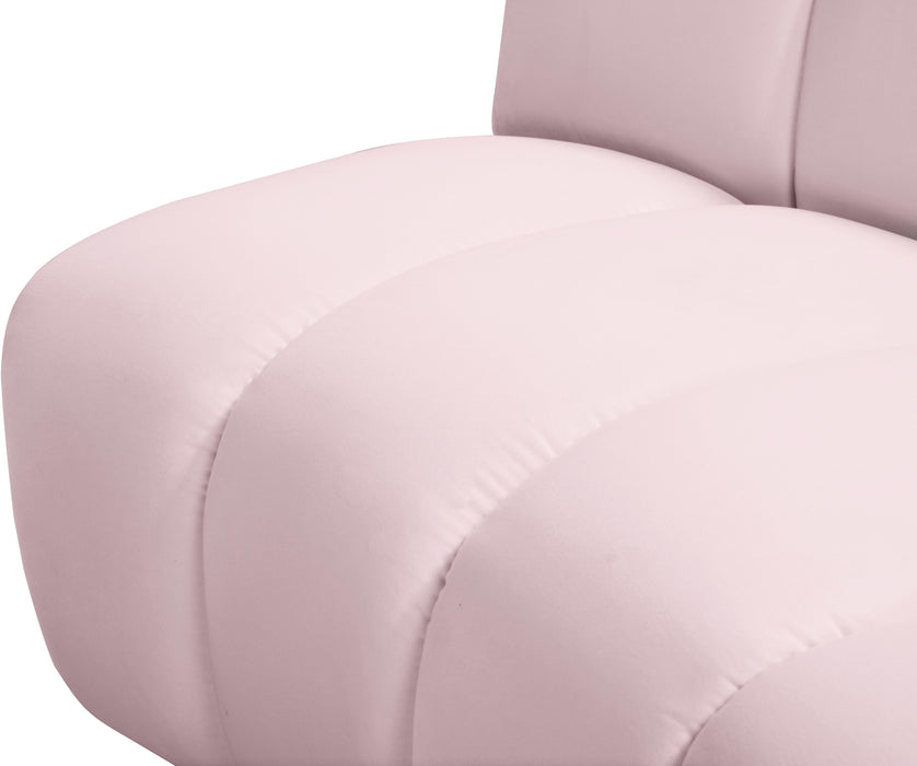 Infinity Pink Velvet 8pc. Modular Sectional