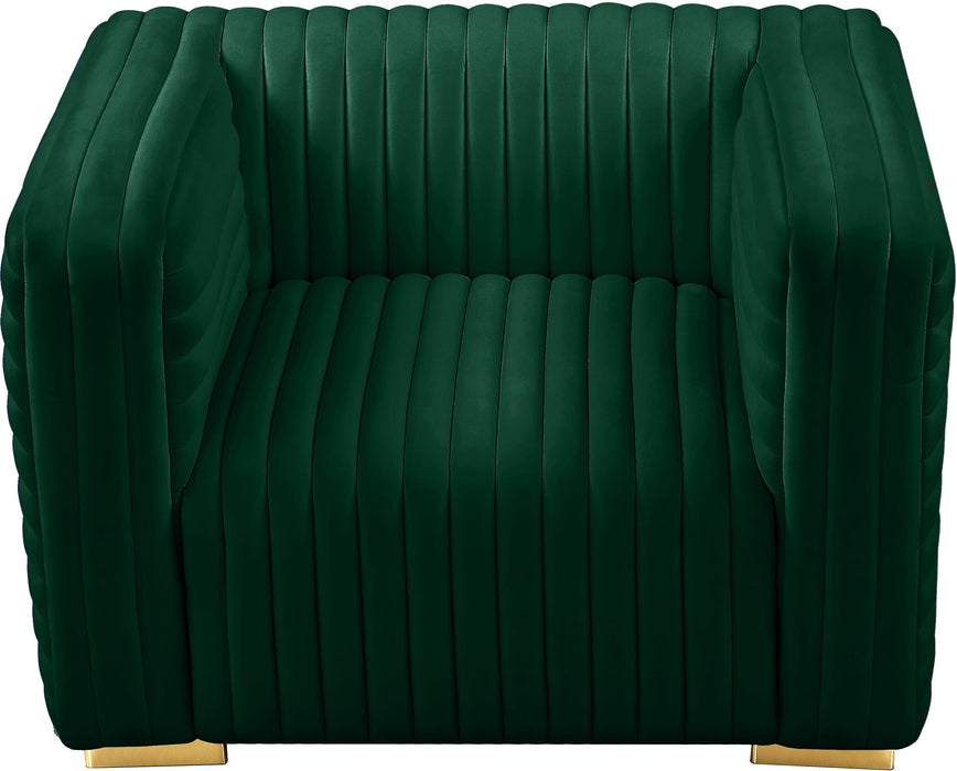 Ravish Green Velvet Chair