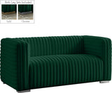 Ravish Green Velvet Loveseat