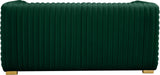 Ravish Green Velvet Loveseat