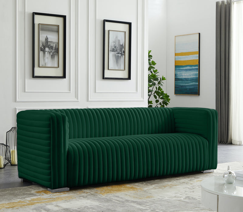 Ravish Green Velvet Sofa