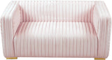 Ravish Pink Velvet Loveseat