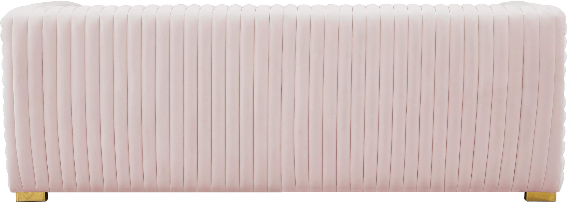 Ravish Pink Velvet Sofa