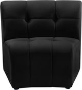 Limitless Black Velvet Modular Chair