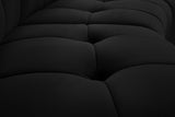 Limitless Black Velvet 14pc. Modular Sectional