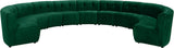Limitless Green Velvet 11pc. Modular Sectional