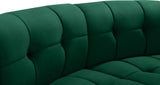 Limitless Green Velvet 2pc. Modular Sectional