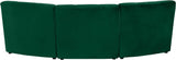 Limitless Green Velvet 3pc. Modular Sectional