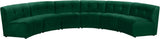 Limitless Green Velvet 6pc. Modular Sectional