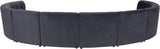 Limitless Grey Velvet 10pc. Modular Sectional