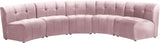 Limitless Pink Velvet 5pc. Modular Sectional