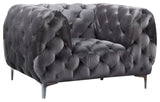 Mercer Grey Velvet Chair