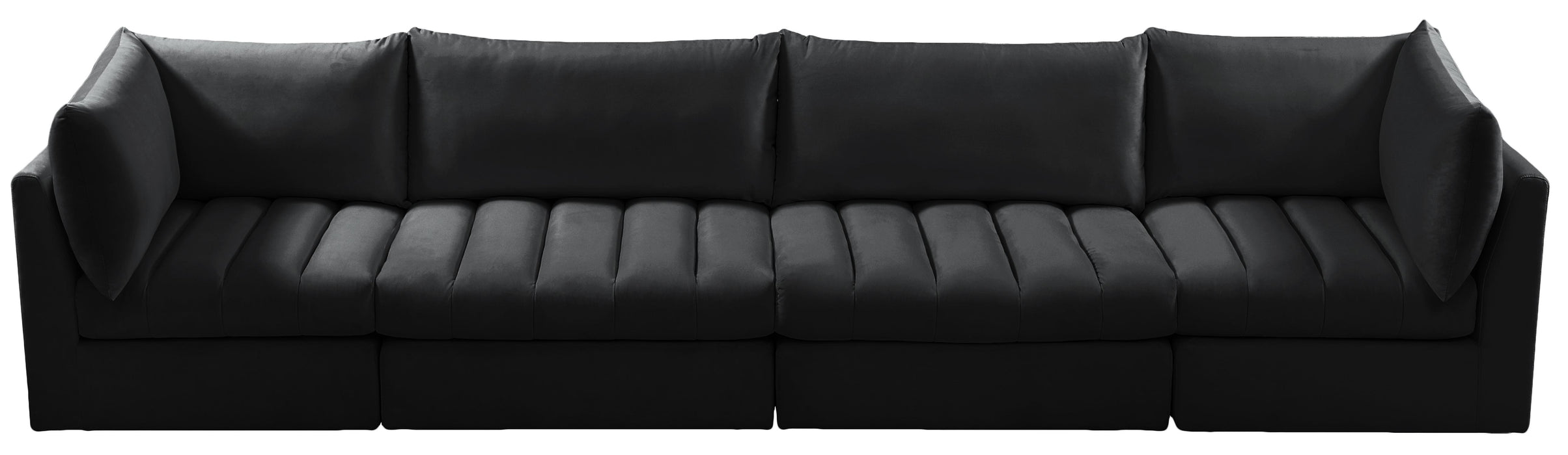 Jacob Black Velvet Modular Sofa