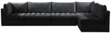 Jacob Black Velvet Modular Sectional