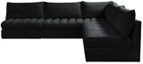 Jacob Black Velvet Modular Sectional
