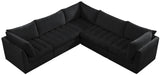 Jacob Black Velvet Modular Sectional