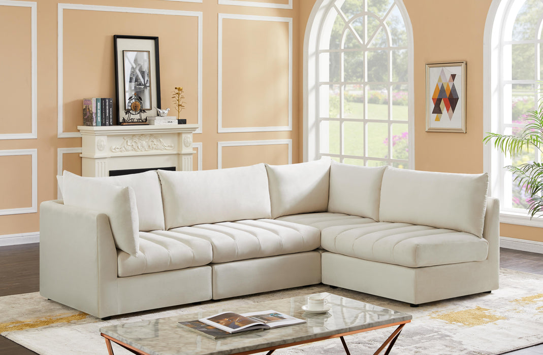 Jacob Cream Velvet Modular Sectional