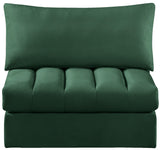 Jacob Green Velvet Armless