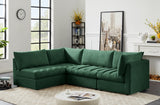 Jacob Green Velvet Modular Sectional