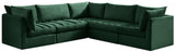 Jacob Green Velvet Modular Sectional