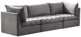 Jacob Grey Velvet Modular Sofa