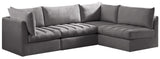 Jacob Grey Velvet Modular Sectional