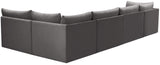 Jacob Grey Velvet Modular Sectional