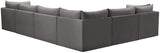 Jacob Grey Velvet Modular Sectional