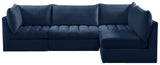 Jacob Navy Velvet Modular Sectional