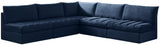 Jacob Navy Velvet Modular Sectional
