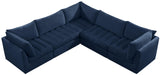 Jacob Navy Velvet Modular Sectional