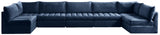 Jacob Navy Velvet Modular Sectional