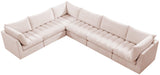 Jacob Pink Velvet Modular Sectional