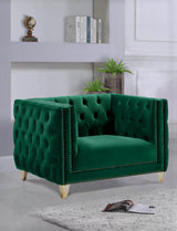 Michelle Green Velvet Chair
