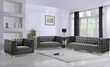 Michelle Grey Velvet Sofa