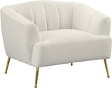 Tori Cream Velvet Chair