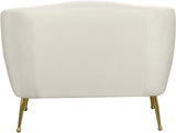 Tori Cream Velvet Chair